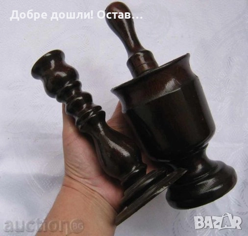  голяма с дръжка - стара дървена дялана копанка, дървен съд, копаня, снимка 7 - Антикварни и старинни предмети - 38042080