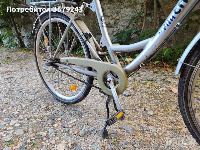 Алуминиев градски велосипед Alu City Star 26" / 28" – С две амортисьора (Full Suspension), снимка 5 - Велосипеди - 55947110