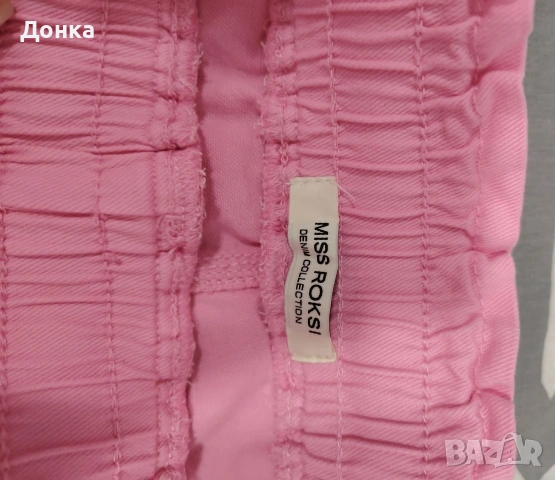 Розов панталон тип дънки , снимка 3 - Панталони - 53990317
