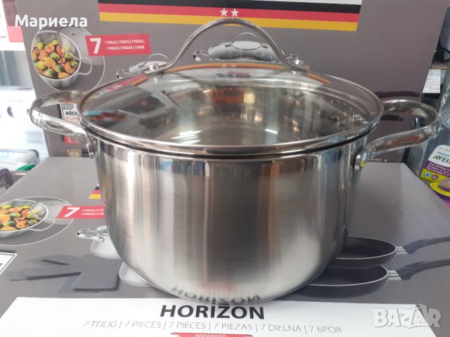 Немски Индукционен комплект тенджери и тигани ELO Germany 7части, снимка 11 - Съдове за готвене - 39347881