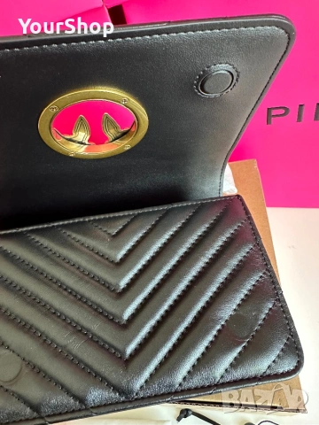 PINKO Mini Chevron Click Love – оригинална чанта | НОВА, снимка 5 - Чанти - 54048493