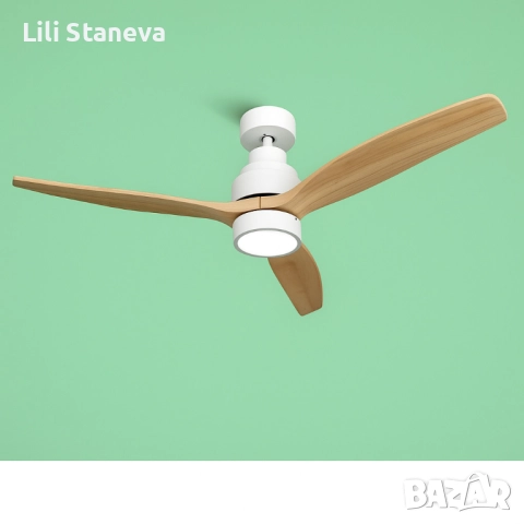 Таванен вентилатор с LED светлина -50% отстъпка -  Brizy Bright Ceiling Fan. , снимка 9 - Вентилатори - 51467184