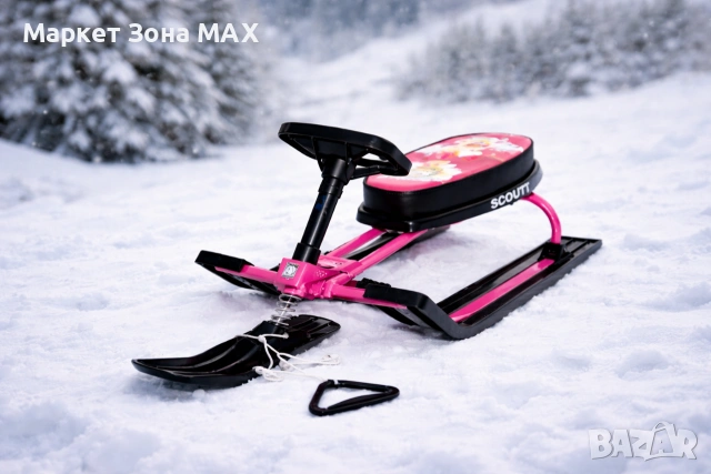 SCOUTT Sport – Здрава зимна Шейна с кормило - Размери: 110 × 50 × 46 см (д/ш/в), снимка 5 - Зимни спортове - 53067521