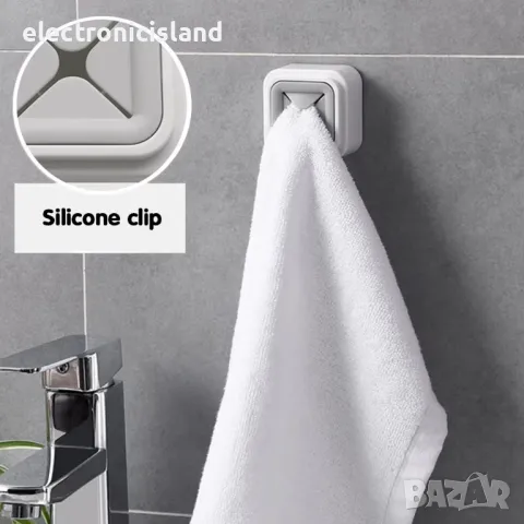 Закачалка държач стойка кука за стена за кърпа, снимка 5 - Аксесоари за кухня - 48353852