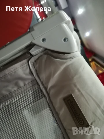 Сгъваема и преносима с падаща стена кошара/легло CHIPOLINO MERIDA, снимка 8 - Кошарки - 50711453