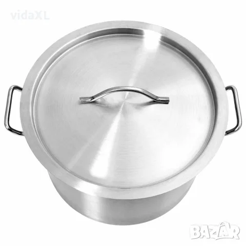 vidaXL Тенджера 24 л 36x24 см неръждаема стомана, снимка 4 - Съдове за готвене - 56147582
