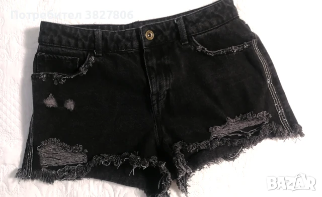 Черни къси дънки