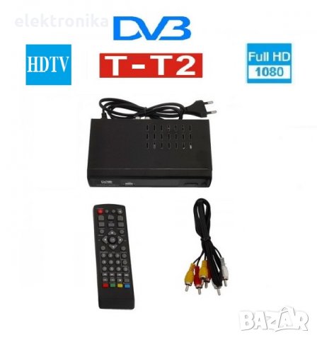 DVB-T -T2 FULL HD Цифров ефирен приемник за телевизия. декодер 1080р, HDMI, снимка 1 - Приемници и антени - 34340026