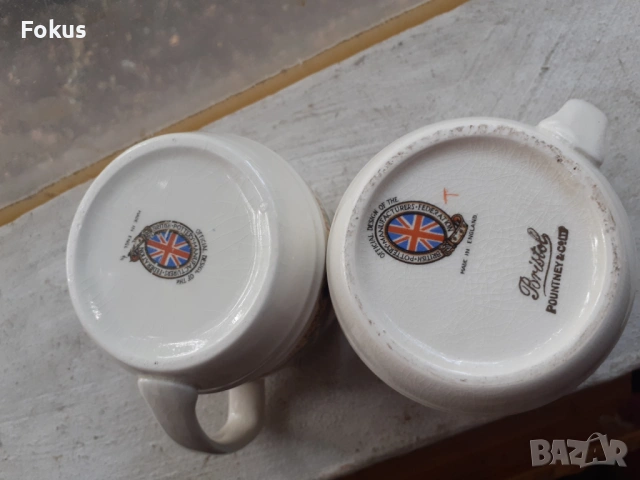 Лот от две английски колекционерски чаши порцелан, снимка 7 - Антикварни и старинни предмети - 53369985