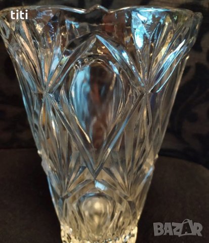 Кристална ваза за голям букет, снимка 7 - Вази - 30779772