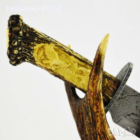 Голям трофеен нож с настолна поставка Орел, снимка 3 - Ножове - 42106759