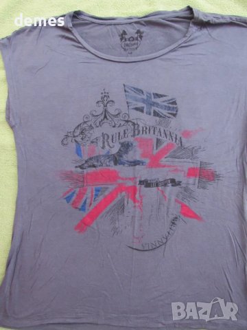 Нова дамска тениска Lee Cooper цвят графит размер М, снимка 3 - Тениски - 50058719