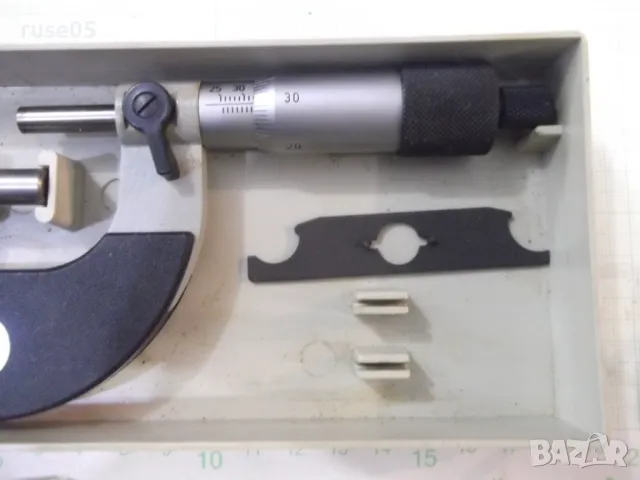 Микрометър 25-50 мм от соца германски ( DDR - ГДР ) работещ, снимка 4 - Други инструменти - 47379959