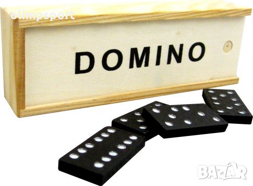 Домино логическа игра изработена от дърво нова Забавна игра за всички възрасти. Доминото се състои о, снимка 1 - Домино - 30984022