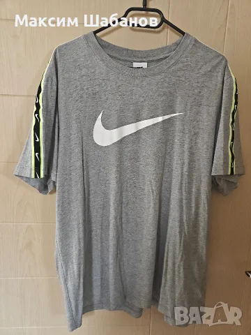 Оригинална мъжка тениска Nike Sportswear с ленти (Размер XL)