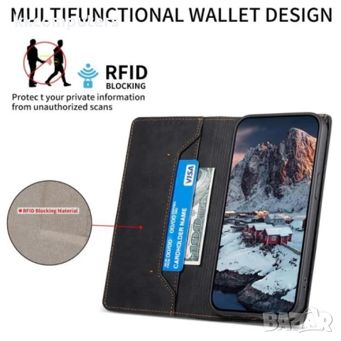 Realme 14x / Realme C75 Magnetic Wallet/ RFID Калъф и Протектор, снимка 6 - Калъфи, кейсове - 50767109