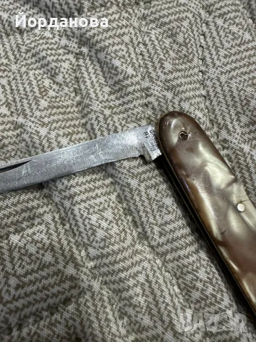  БЪЛГАРСКИ ДЖОБЕН НОЖ -ПЕТКО ДЕНЕВ  БЪЛГАРСКИ ДЖОБЕН НОЖ -ПЕТКО ДЕНЕВ с цена 25.00 лв.  Аукцион , снимка 2 - Ножове - 47839612