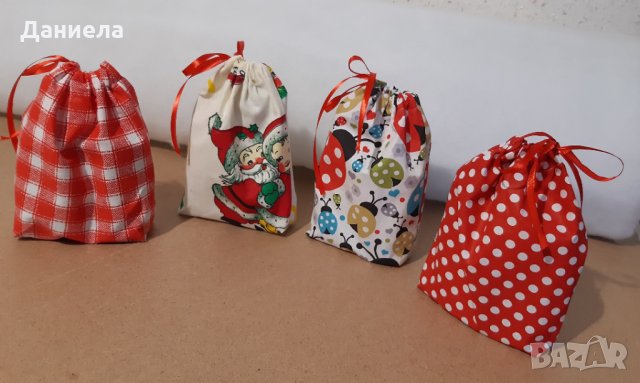 Текстилни памучни торбички за подаръци, снимка 7 - Други - 31003657