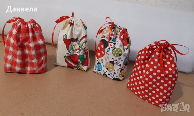 Текстилни памучни торбички за подаръци, снимка 7 - Други - 31003657