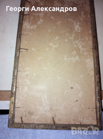 СТАРИННА ДЪРВЕНА РАМКА за СНИМКИ / ГРАФИКА / ГОБЛЕН със ЗЛАТЕН ВАРАК и СТЪКЛО, снимка 8 - Антикварни и старинни предмети - 42209160