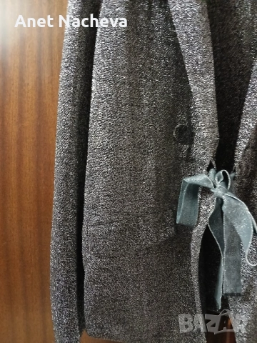 Сако дамско Официално-черно сребристо, снимка 3 - Сака - 51947317