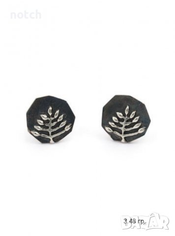 сребърни обеци