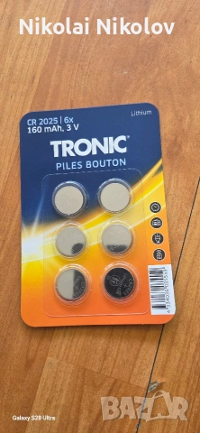 батерии cr2025×6 160mah