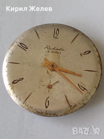 Механизъм с циферблат от стар ръчен часовник 52049, снимка 2 - Мъжки - 52262202