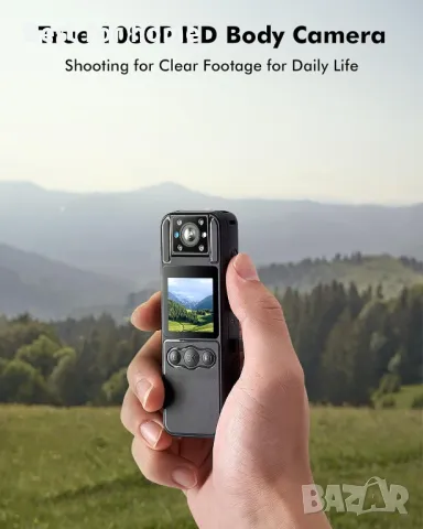 BOBLOV A26 Малка  камера за носене на тяло 64GB, снимка 3 - Камери - 50323872