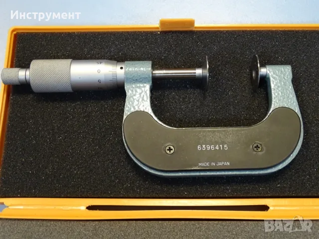 Микрометър дисков Mitutoyo 123-102 (GMA-50) 25-50mm disk micrometer, снимка 5 - Други инструменти - 49027340