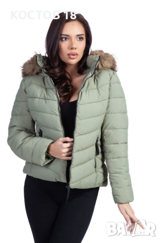 Дамско зимно шушляково яке – 4256, снимка 10 - Якета - 52500746