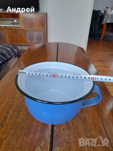 Старо емайлирано гърне,Цокало #3, снимка 6 - Други ценни предмети - 53010207