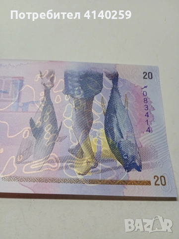 МАЛДИВИ БАНКНОТА 20 РУФИИ 2020 Г , снимка 3 - Нумизматика и бонистика - 53109568