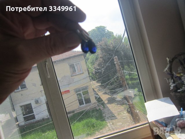 Уникални сребърни обеци 925 тъмно сини камъни, снимка 7 - Обеци - 36773204