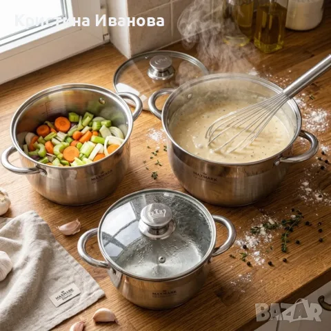 Комплект тенджери Maxmark 6 части 