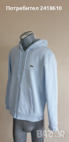 Lacoste Classic Fit Full Zip Hoodie Mens Size 4 - M НОВО! ОРИГИНАЛ! Мъжка Качулка с цял цип!, снимка 12 - Спортни дрехи, екипи - 53203721