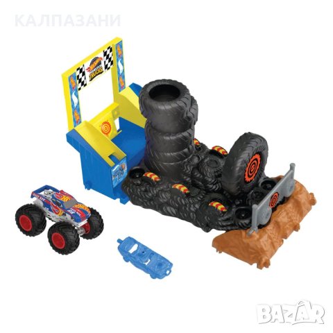 Hot Wheels™ HNB87 Monster Trucks Arena Smashers™ Изстрелвачка с 1 количка Monster Truck , снимка 7 - Коли, камиони, мотори, писти - 44225039
