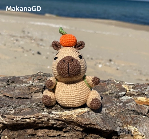 Плетена капибара, снимка 4 - Плюшени играчки - 54323140