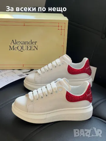 Alexander McQueen Дамски Маратонки С Кристали👟Дамски Спортни Обувки С Камъни - 6 цвята Код D1856, снимка 9 - Маратонки - 49149939