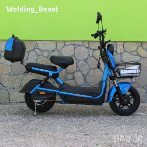 Електрическо колело-мотопед SG Super Crown 750W / 48V / 15Ah - Blue