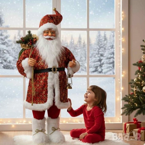 Внеси коледно вълшебство у дома – фигура на Дядо Коледа, която създава празнично настроение за секун, снимка 3 - Други стоки за дома - 52149821