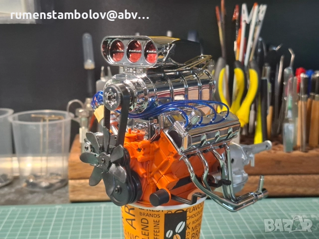 Двигател от Dodge Charger - Бързи и яростни,  1:8, снимка 3 - Коли, камиони, мотори, писти - 52953081