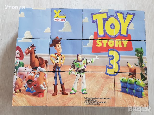 Намаление- 6 лв! Пъзел - кубчета Toy Story 28/21 см, снимка 2 - Игри и пъзели - 39189560