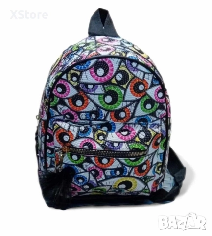 Компактни цветни ранички с пухче ,изкушение за всеки ценител., снимка 7 - Раници - 52583689