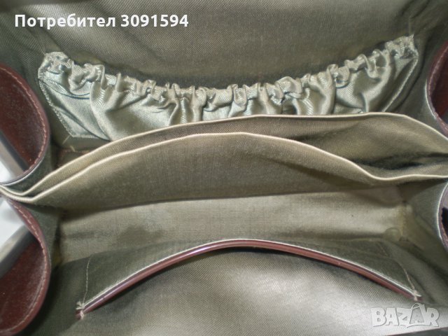 СТАРА ДАМСКА КАФЯВА ЧАНТА 1950-1960 Г, снимка 6 - Колекции - 33712346
