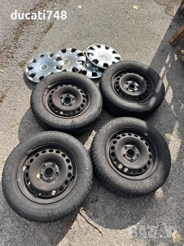 4бр. железни джанти с тасове 15" 5x112 - Skoda и VAG групата