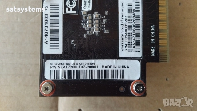 Видео карта NVidia GeForce Palit GT720 HDMI 2048MB GDDR3 64bit PCI-E, снимка 9 - Видеокарти - 52516855