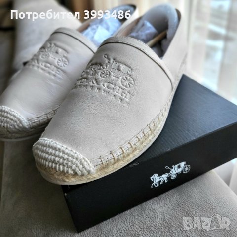 Кожени еспадрили Coach, снимка 2 - Дамски ежедневни обувки - 44296800