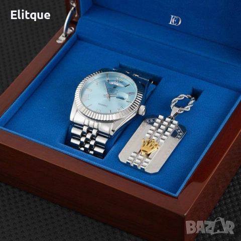 часовник и колие Rolex , снимка 6 - Мъжки - 52907550