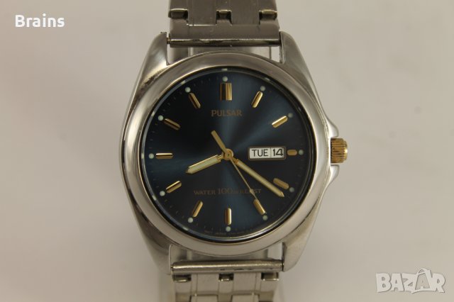 1980's Японски Мъжки Стоманен Часовник PULSAR By SEIKO, снимка 4 - Антикварни и старинни предмети - 40273372
